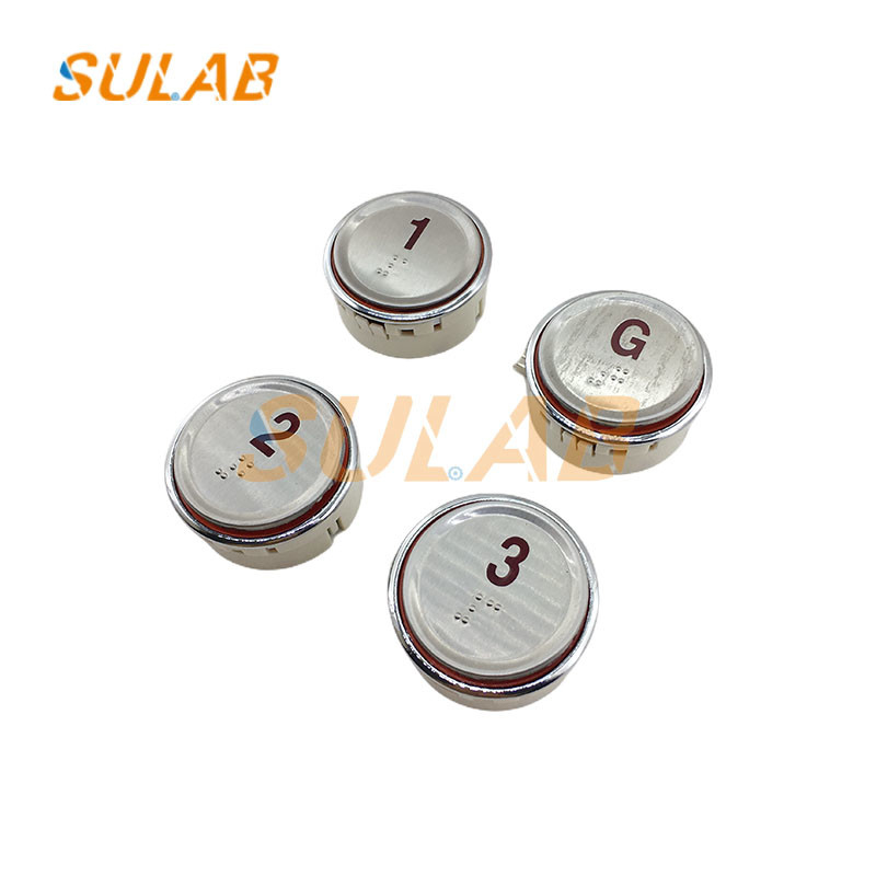 Sigma Elevator Lop Cop Button Round Push Button With Braille