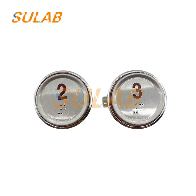 Sigma Elevator Lop Cop Button Round Push Button With Braille