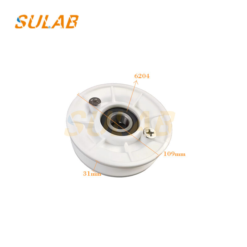 SMH50623483 Escalator Handrail Speed Sensor Roller 109×31×6204 with 6204 Deep Groove Ball Bearing for Schindler 9300 9500 9700 Systems