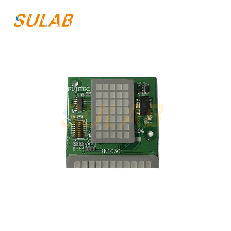 Original FUJITEC IN103C Elevator Hall Call Display Board with LED Multi-language Voice Prompt and Inspection Mode Indication