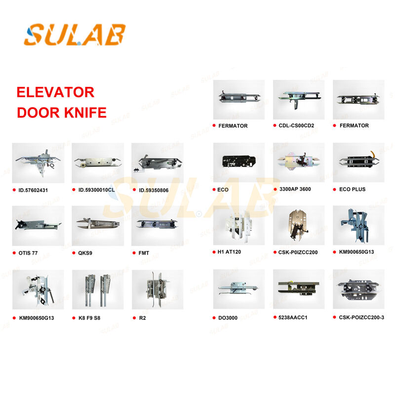Elevator Door Knife V30 for 5400 300P Left Opening Door Vane Assembly with Synchronous Door Operation and Safety Interlock