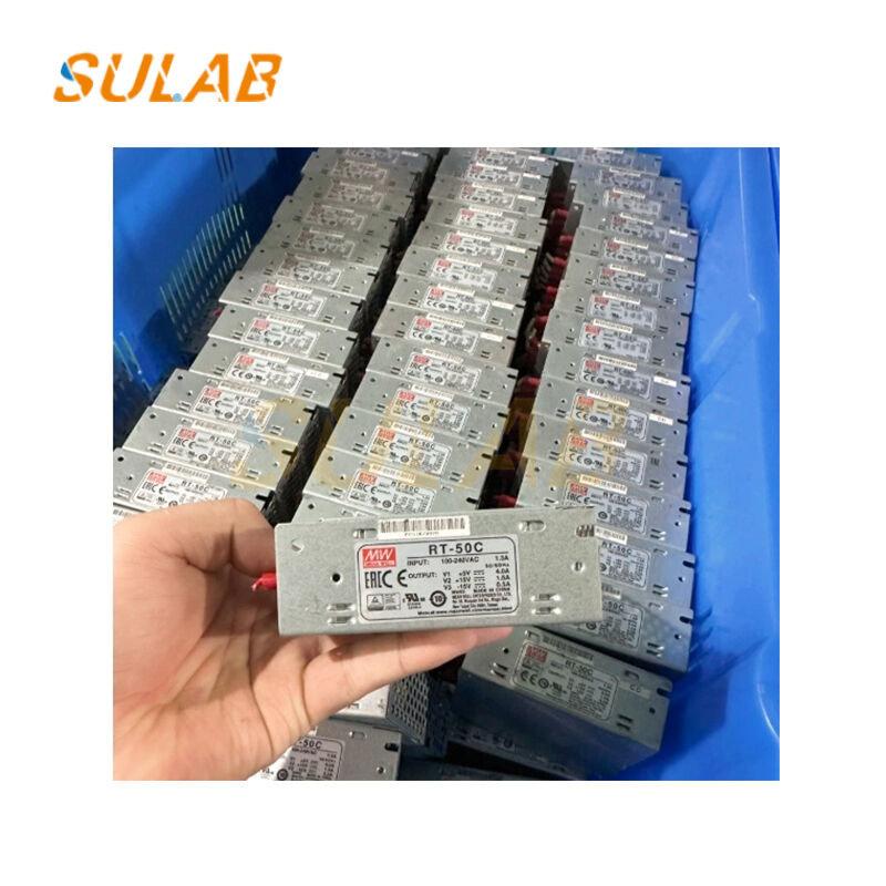 Elevator Industrial Switching Power Supply 50W Rated Power with Triple DC Outputs and Wide AC Input Range RT-50C
