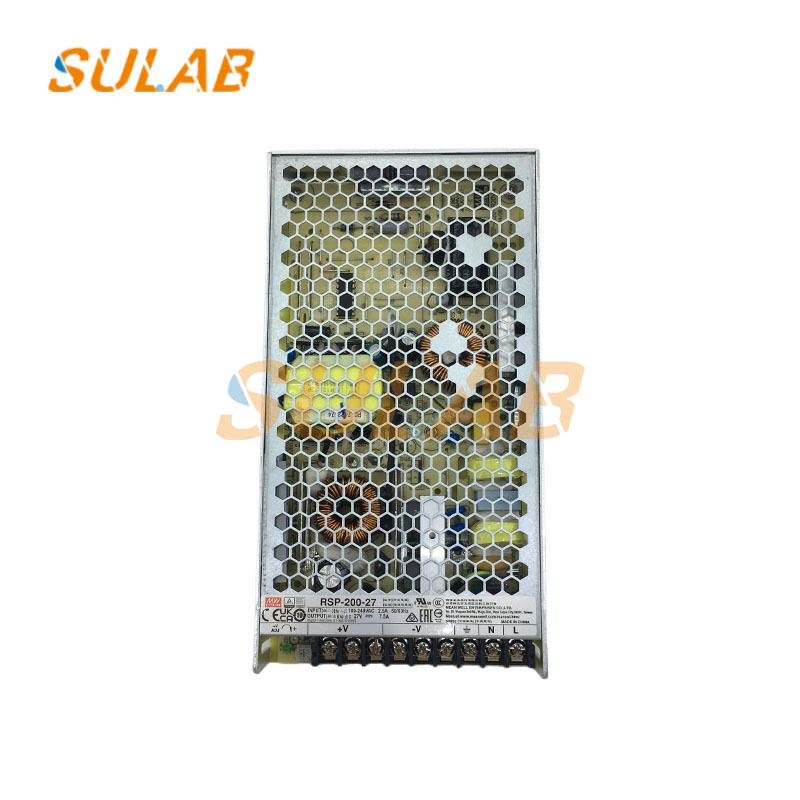MEAN WELL 200W 27V Industrial Switching Power Supply with Active PFC for Elevator Systems