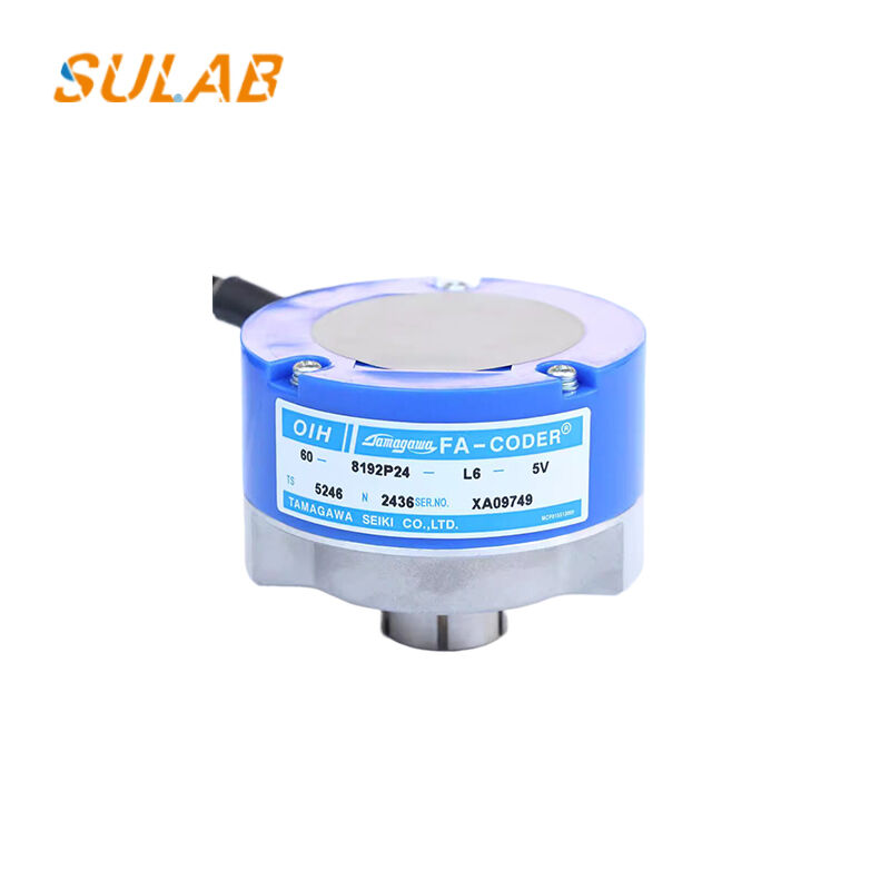 Tamagawa TS5246N2436 Hollow Shaft Rotary Encoder with 8192 Pulses per Revolution and Vibration-Resistant Design for Elevator Traction Motors