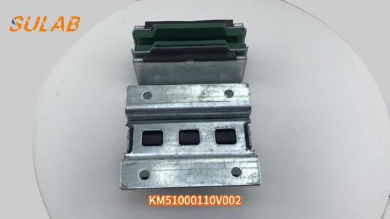 Kone-Schuh für Fahrstuhlschiebe mit einem reibungsarmen Polymer-Liner und einem zinkverzinkten Stahlrahmen für Schienen von 9 mm/10 mm/16 mm