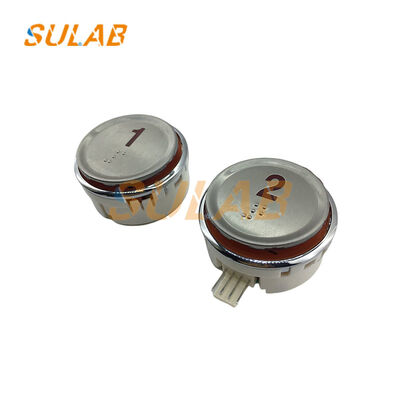 LG Sigma Aufzugsknopf Groß Rund Edelstahl Panel mit LED-Anzeigen und Braille-Schriftzeichen